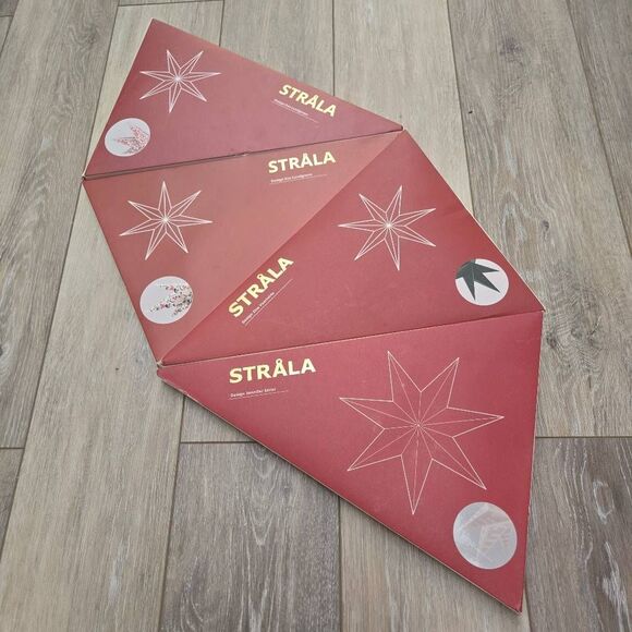 Strala IKEA sold out star lanterns lamp shades 28" new 4 pack different patterns - Picture 1 of 14